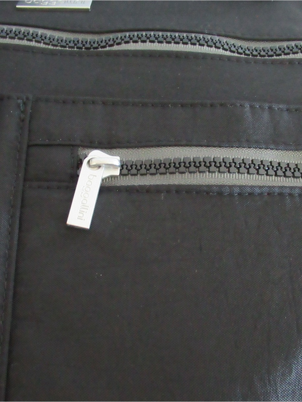 Baggallini Black Shoulder Tote – Lightweight Nylon, Multi Pocket Design - Picture 7 of 10